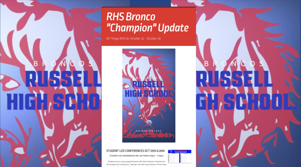 RHS CHAMP UPDATE 10/22